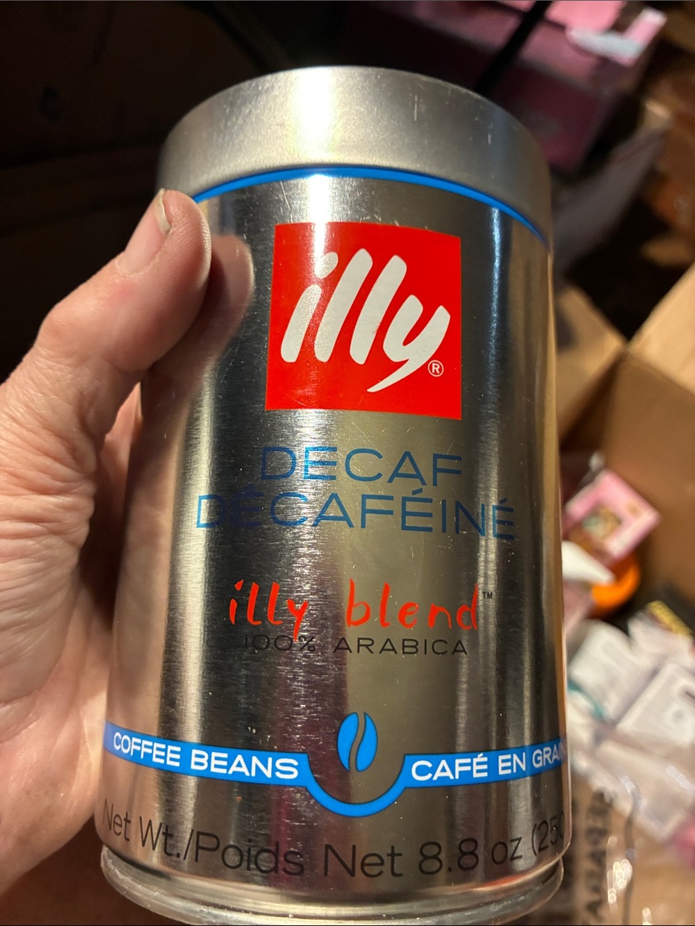 Decaf Coffee Beans - Silver Can